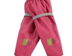 Garden Rain Mittens Dark Pink